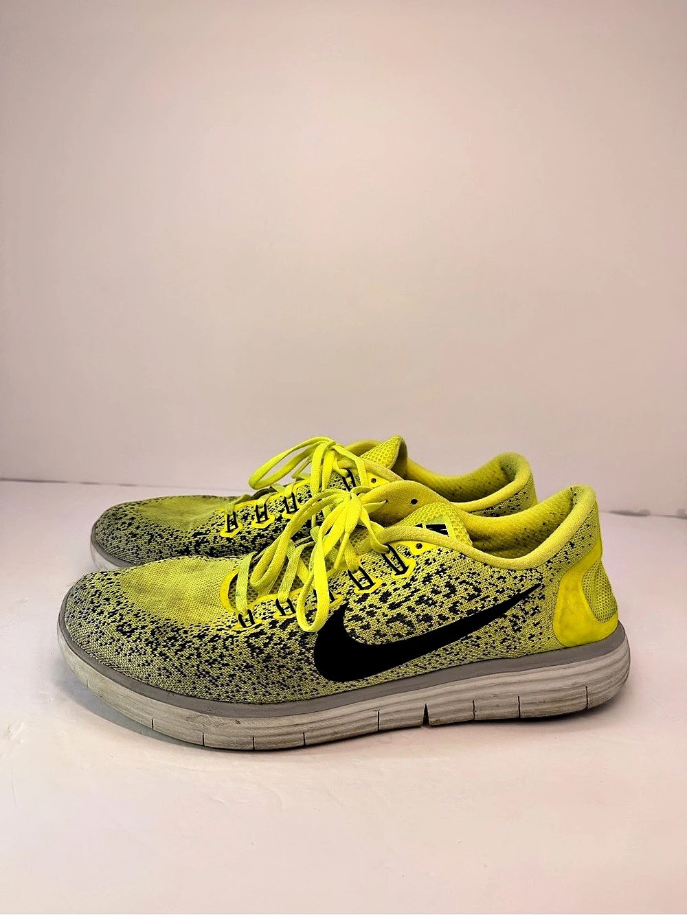 Nike Free Run Distance Shield Volt Dark Gray 827115-701 Size 12 - Ships Fast